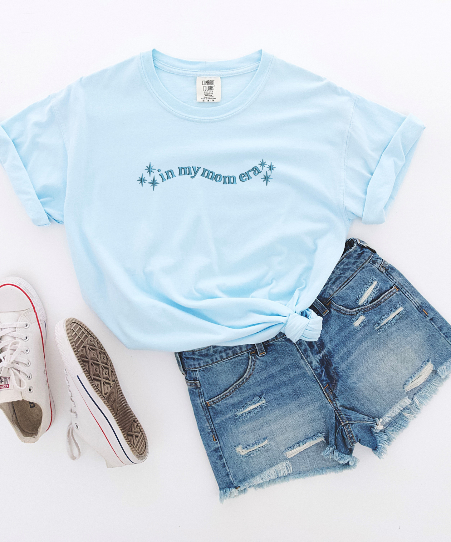 Custom In My DISNEY Mom Era Tee- Embroidery