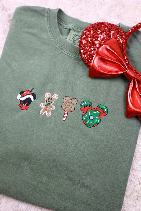 Magical Christmas Snacks - Embroidered Tee