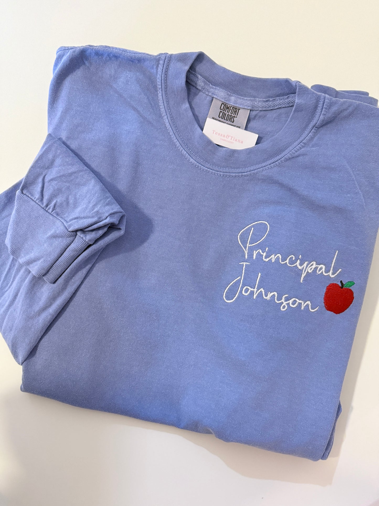 Custom “Teachers Name” Embroidered Shirt/Long Sleeve