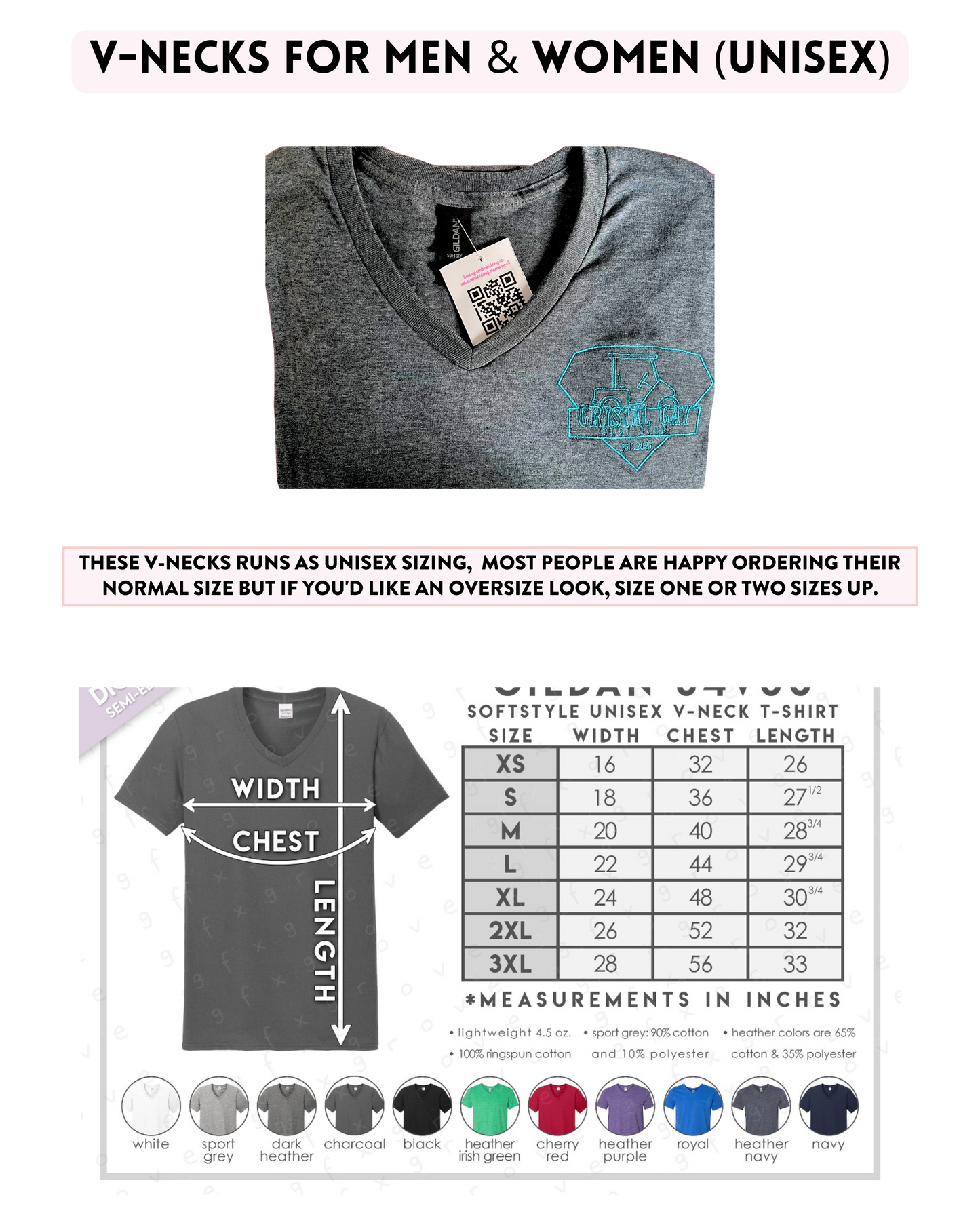 Crystal Cay Golf Cart Embroidery Shirts- ADULTS