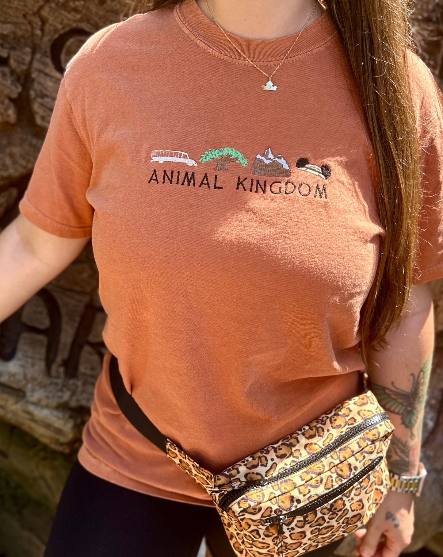 Animal Kingdom Park Embroidery Tee