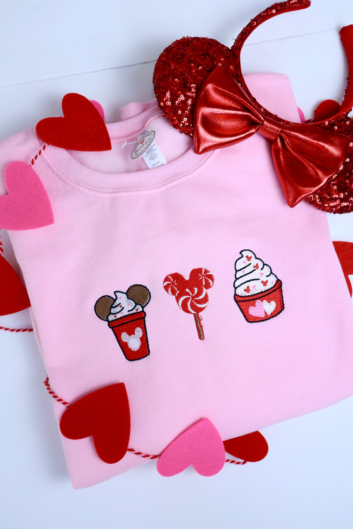 Magical Valentines Snack- Embroidered Sweatshirt