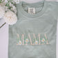 Floral MAMA Embroidery Tee