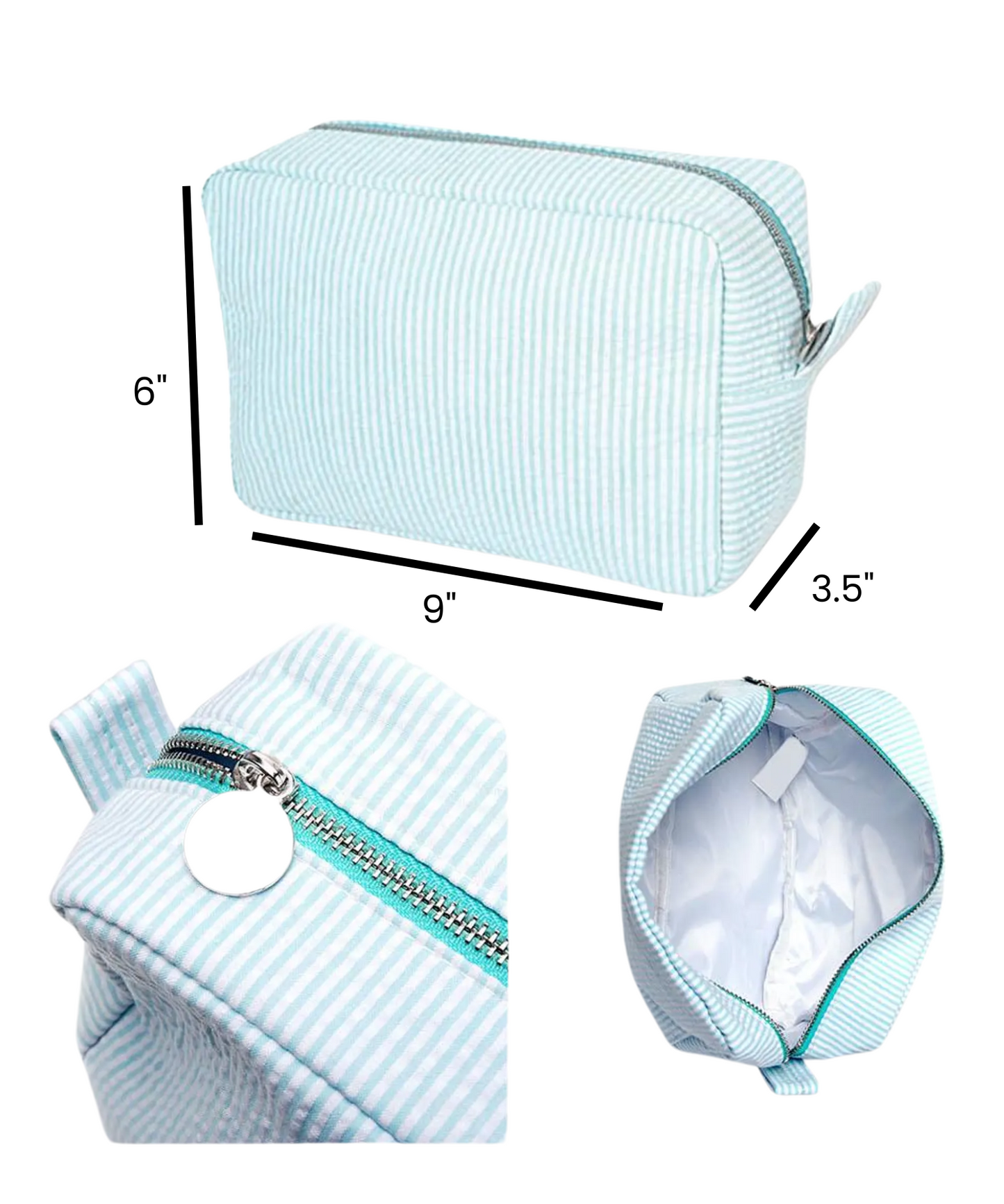 Custom Seersucker Pouches- Embroidery