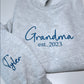 Custom Grandma Embroidered Sweater