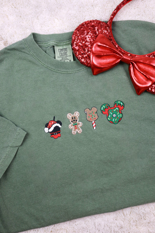 Magical Christmas Snacks - Embroidered Tee