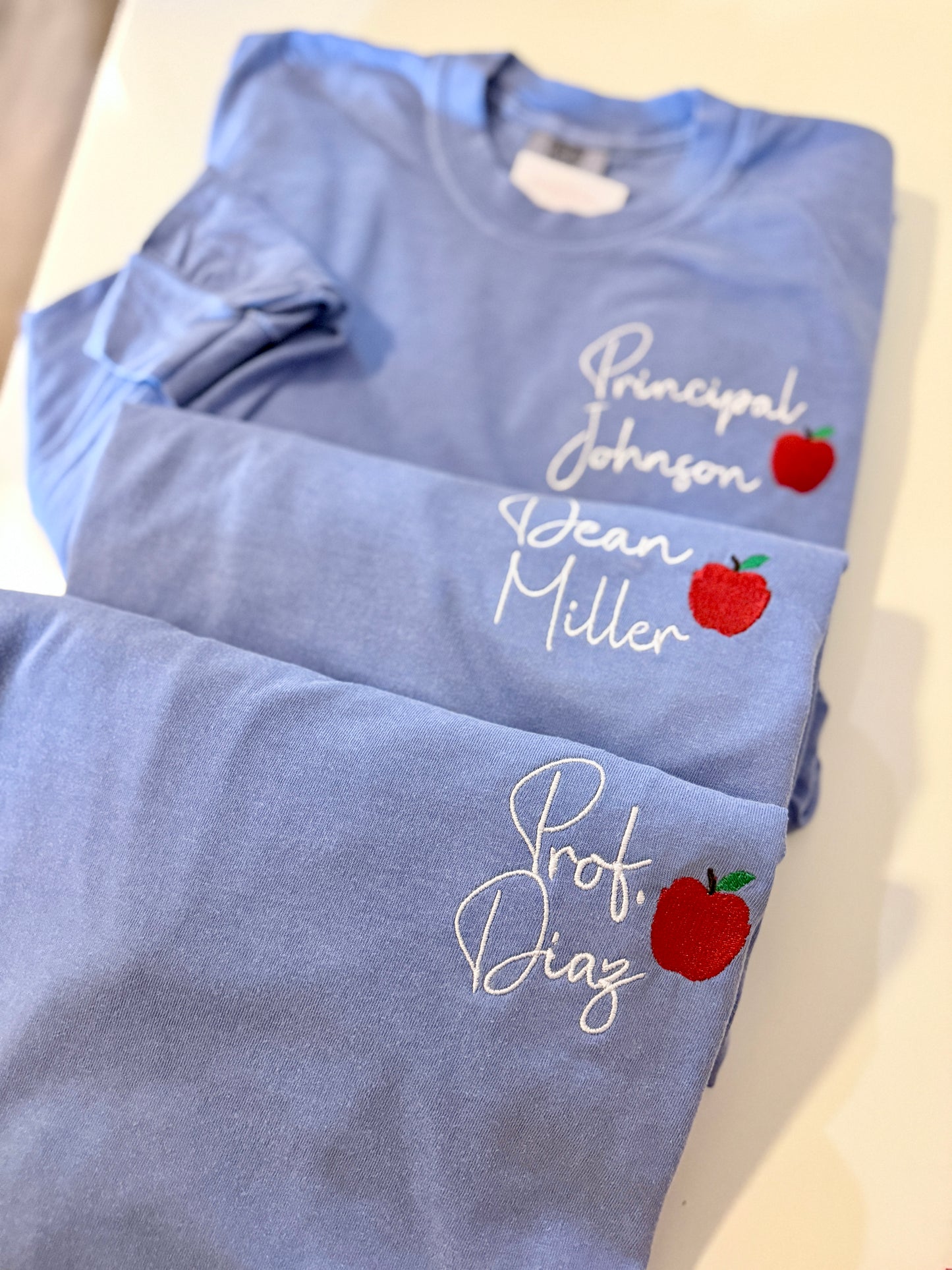 Custom “Teachers Name” Embroidered Shirt/Long Sleeve