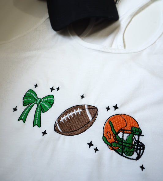 Custom Football Tank Top- Embroidery