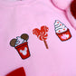 Magical Valentines Snack- Embroidered Sweatshirt