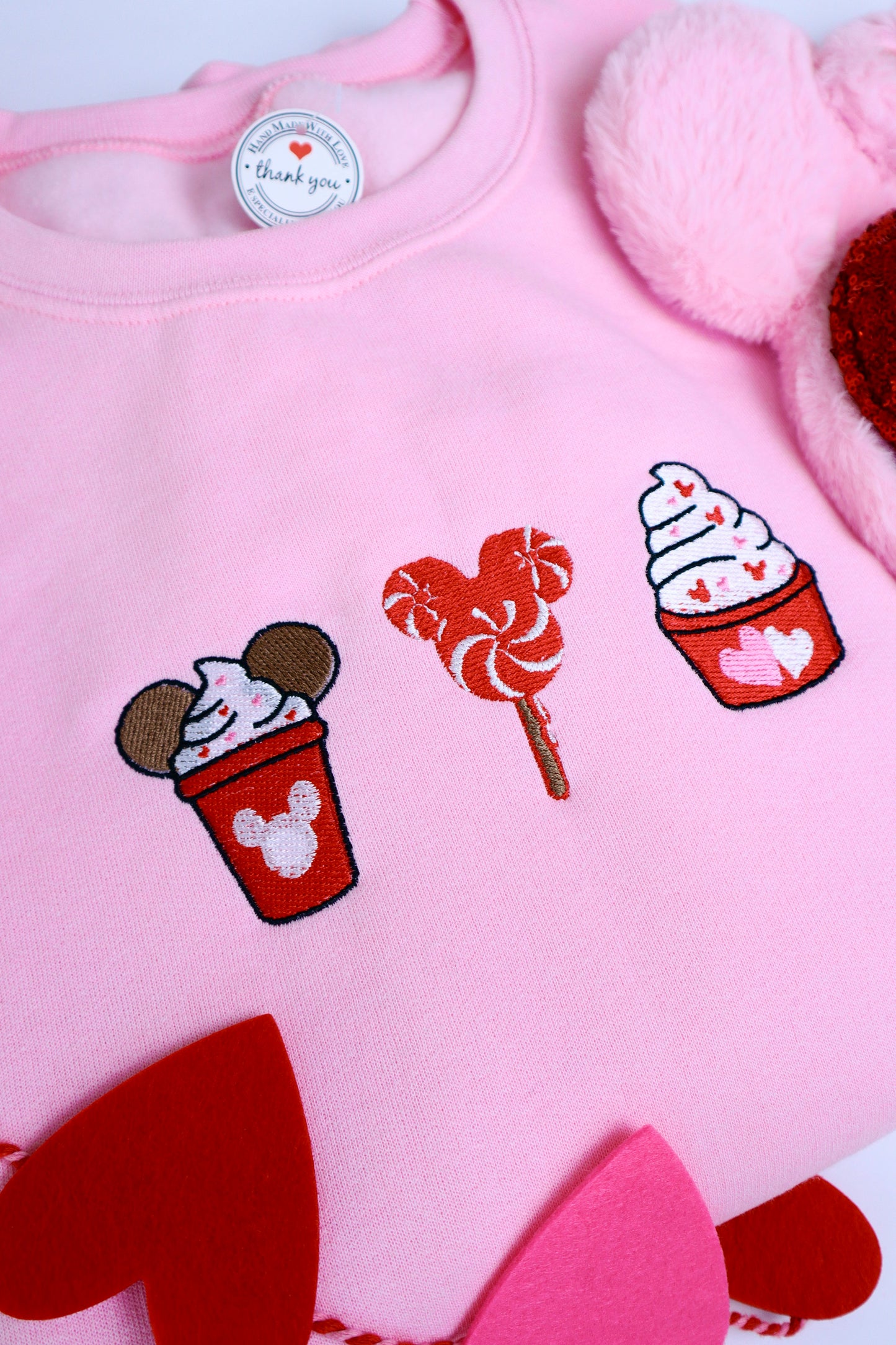 Magical Valentines Snack- Embroidered Sweatshirt