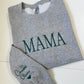 Custom Solid MAMA Embroidered Sweater