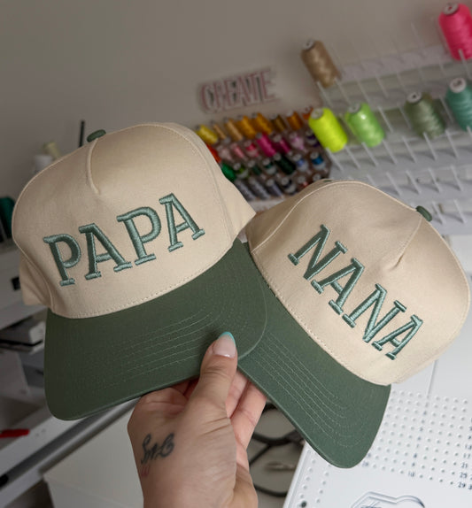 Custom 3D Puff "TEXT" Two Tone Hat