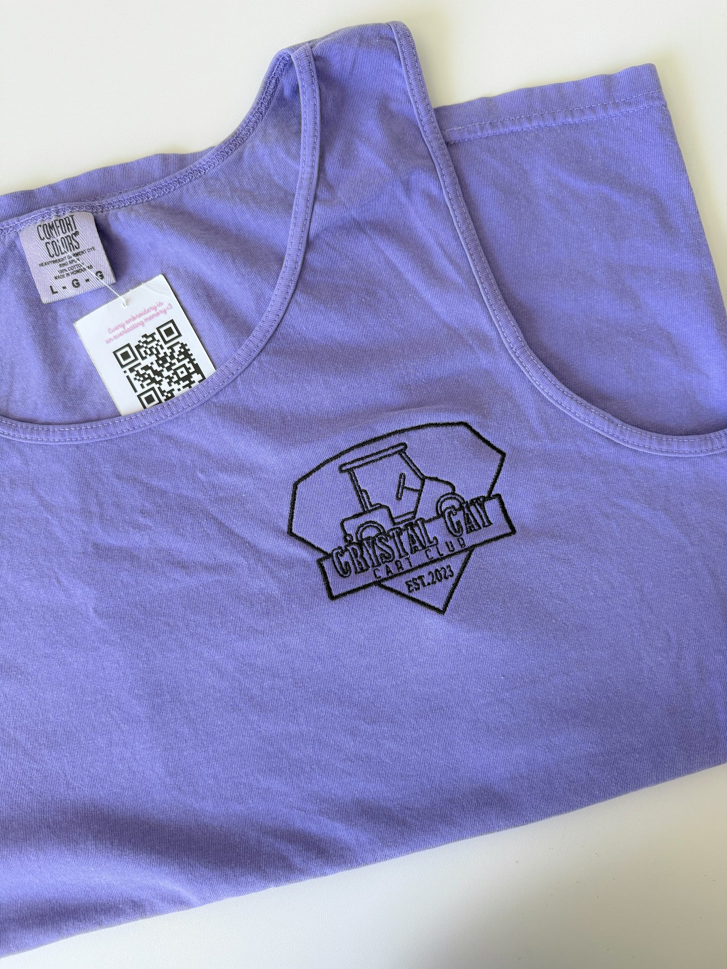 Crystal Cay Golf Cart Embroidery Shirts- ADULTS