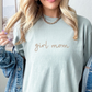Custom Embroidered Girl Mom T-Shirt