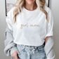 Custom Embroidered Girl Mom T-Shirt