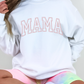 Custom Outline MAMA Embroidered Sweater
