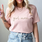 Custom Embroidered Girl Mom T-Shirt