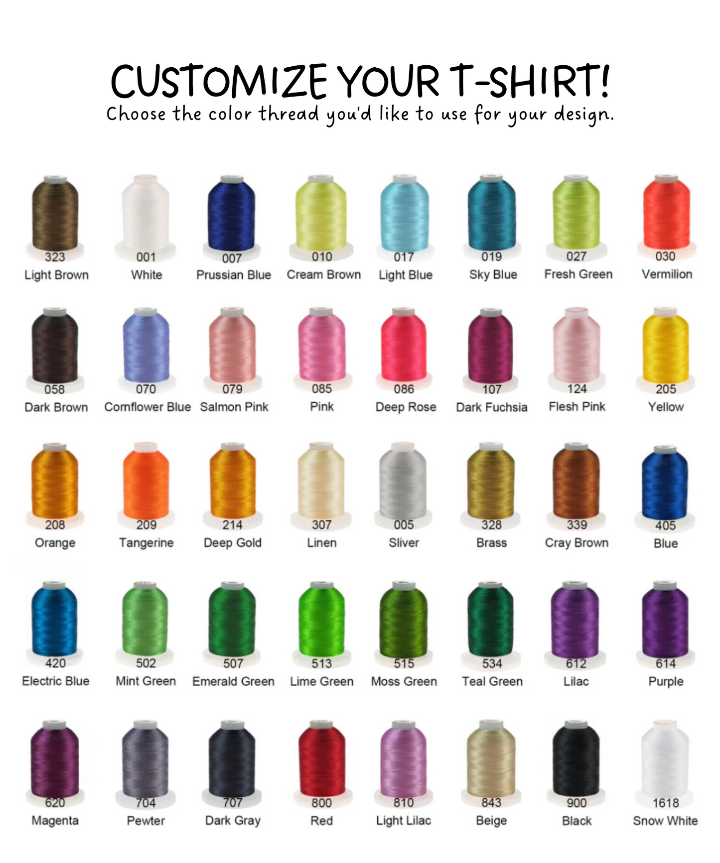Custom MAMA Outline Embroidered T-Shirt
