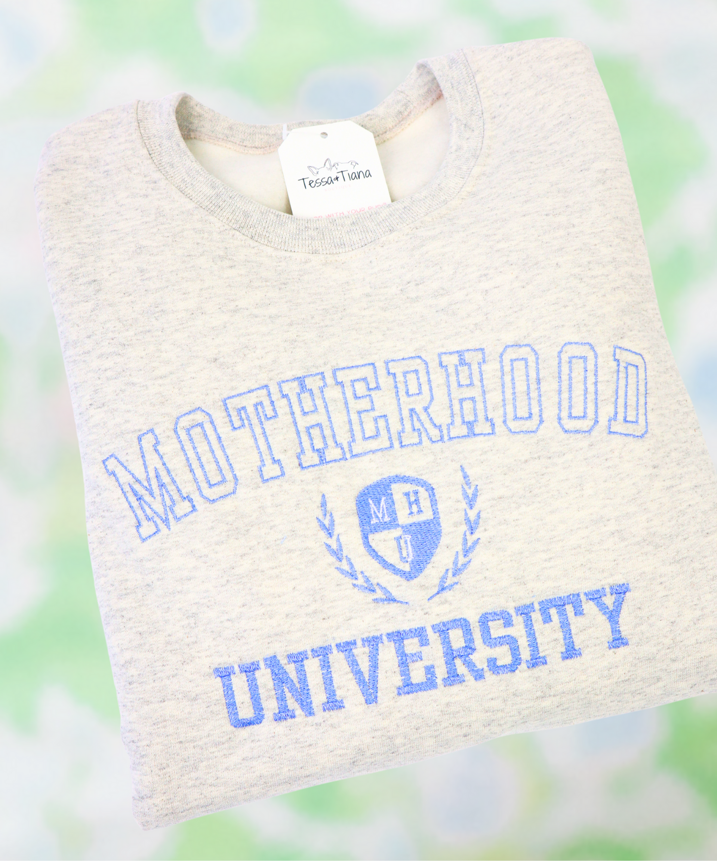 Embroidered Mother University Fleece Sweatshirt // Customizable