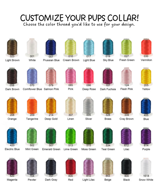 Embroidered Dog Collars